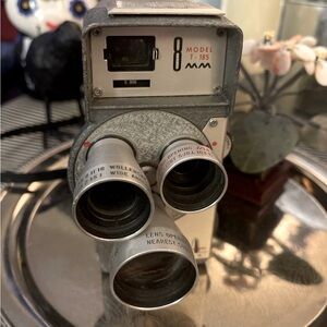 Vintage Estate MCM 8mm Tower Triple Lens Motion Picture Film Camera‼️